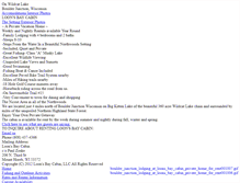 Tablet Screenshot of loonsbaycabin.com